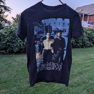 Boyz N The Hood Movie Graphic Tee Mens‎ Faded Black 90s Hip Hop Ice Cube Shirt